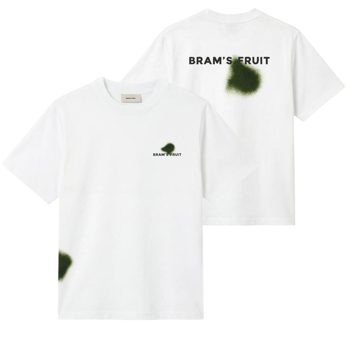 Bram’s Fruit Græsplet T-shirt Hvid