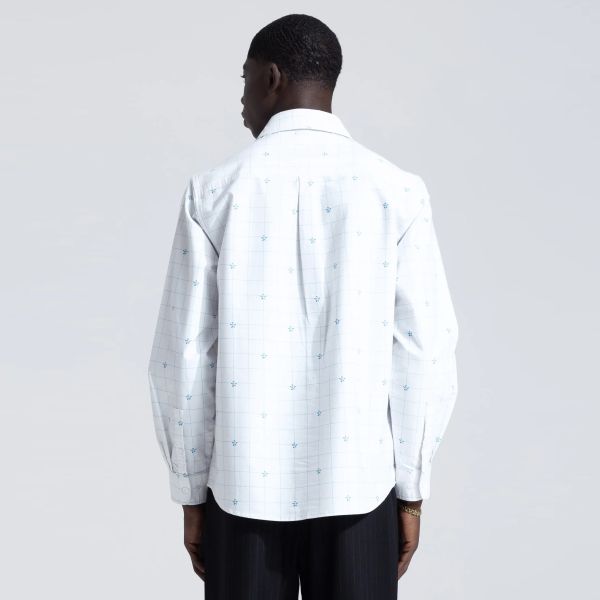 Bram's Fruit Lemon Checkered Overhemd Wit/Blauw