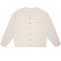 Bram's Fruit Script Logo Button-Up Knit Vest Beige