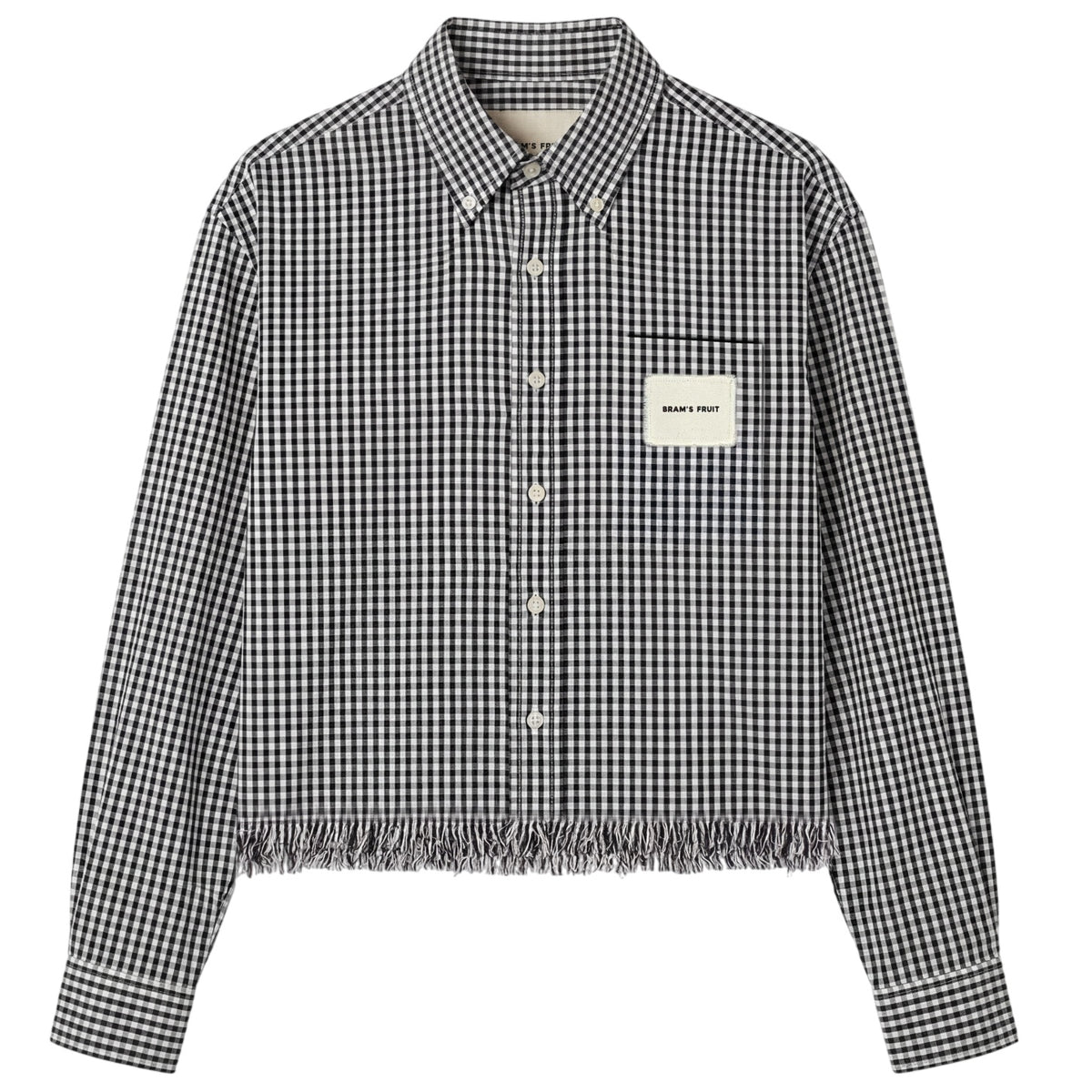 Bram’s Fruit Distressed Farmer's Skjorte Sort