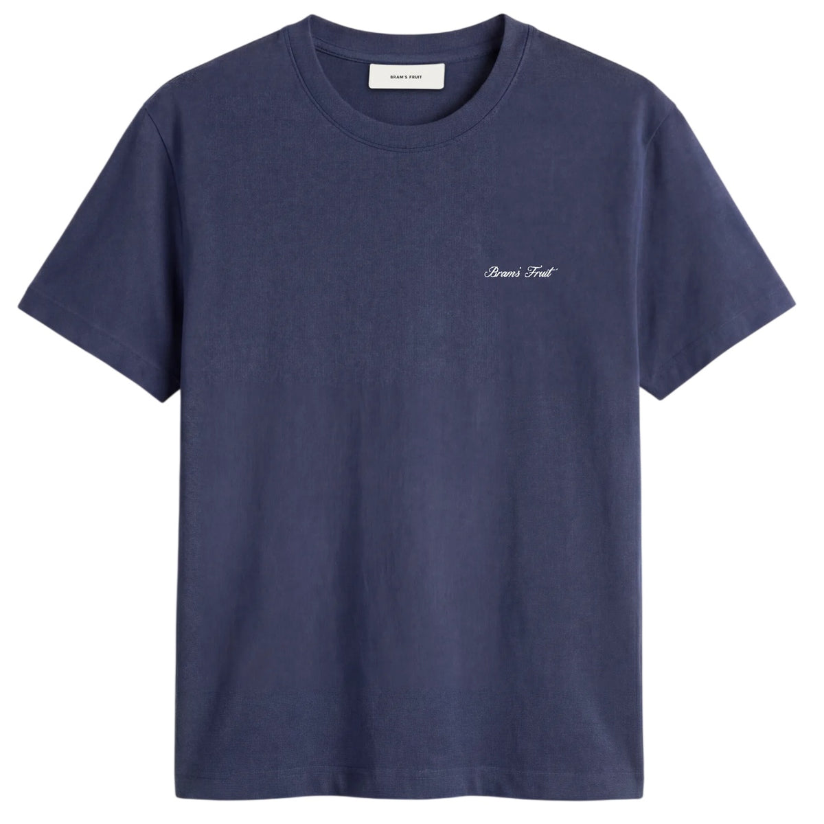Bram’s Fruit Fitted Script Logo T-shirt Mørkeblå