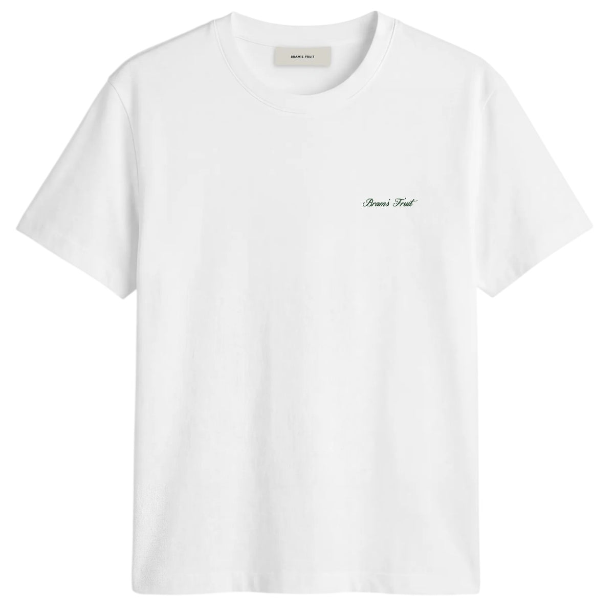 Bram’s Fruit Fitted Script Logo T-shirt Hvid