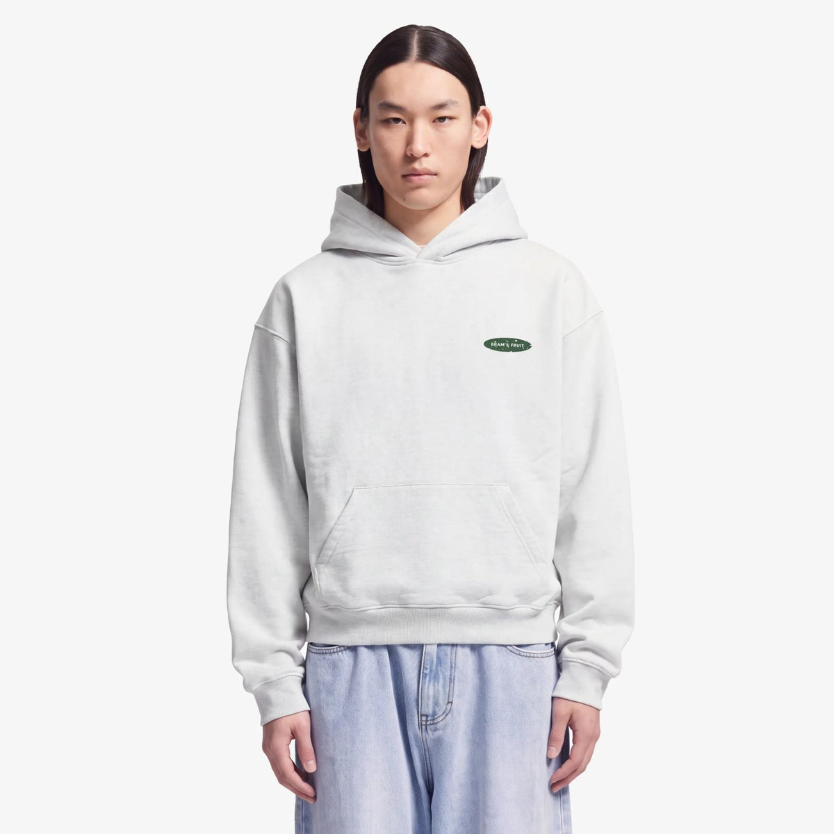Bram’s Fruit Gardening Distressed Hoodie Beige