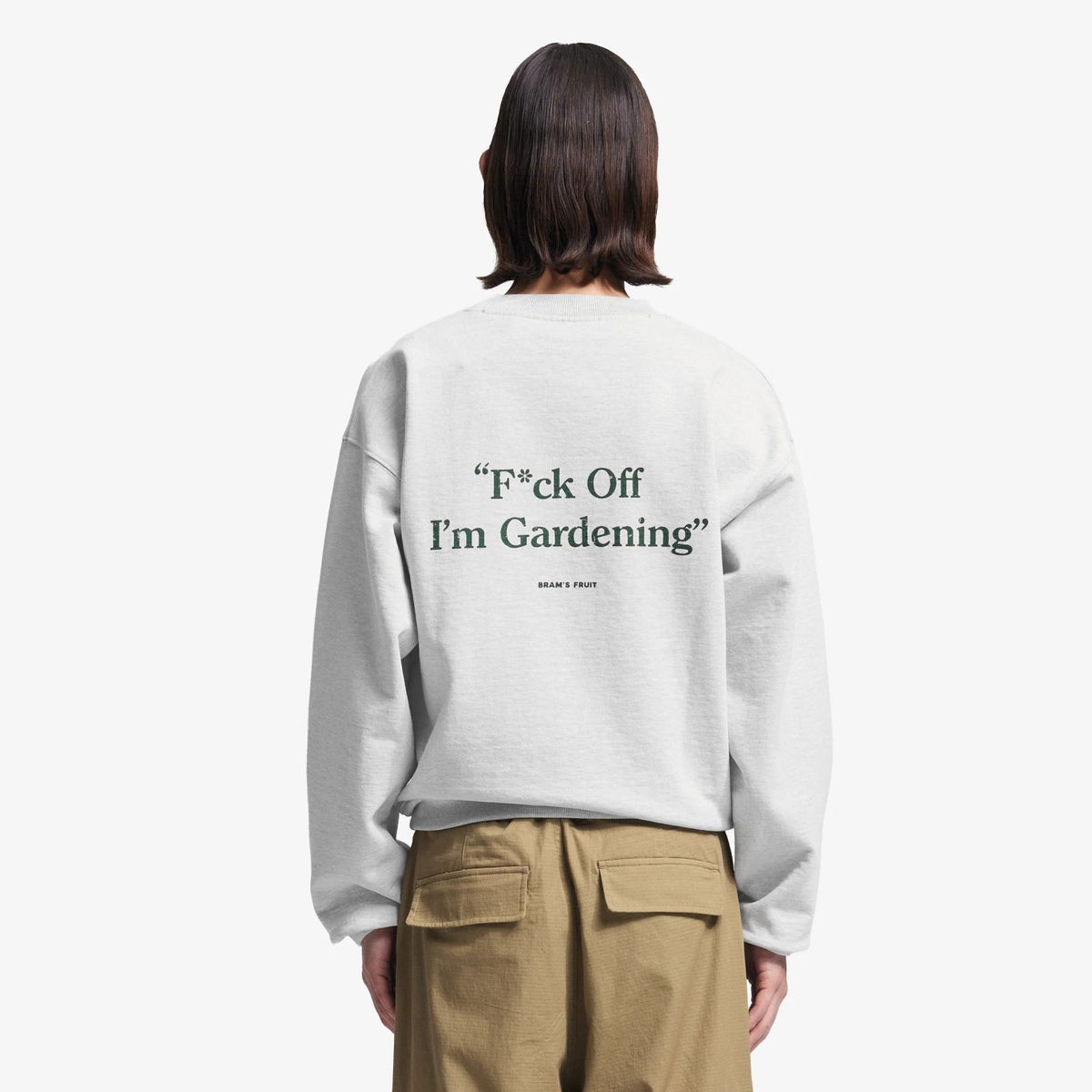 Bram’s Fruit Gardening Distressed Sweater Beige