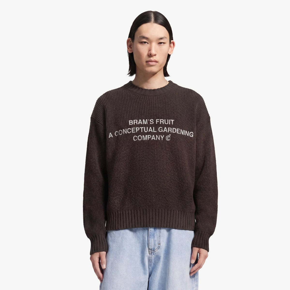 Bram’s Fruit Stamp strikket sweater brun