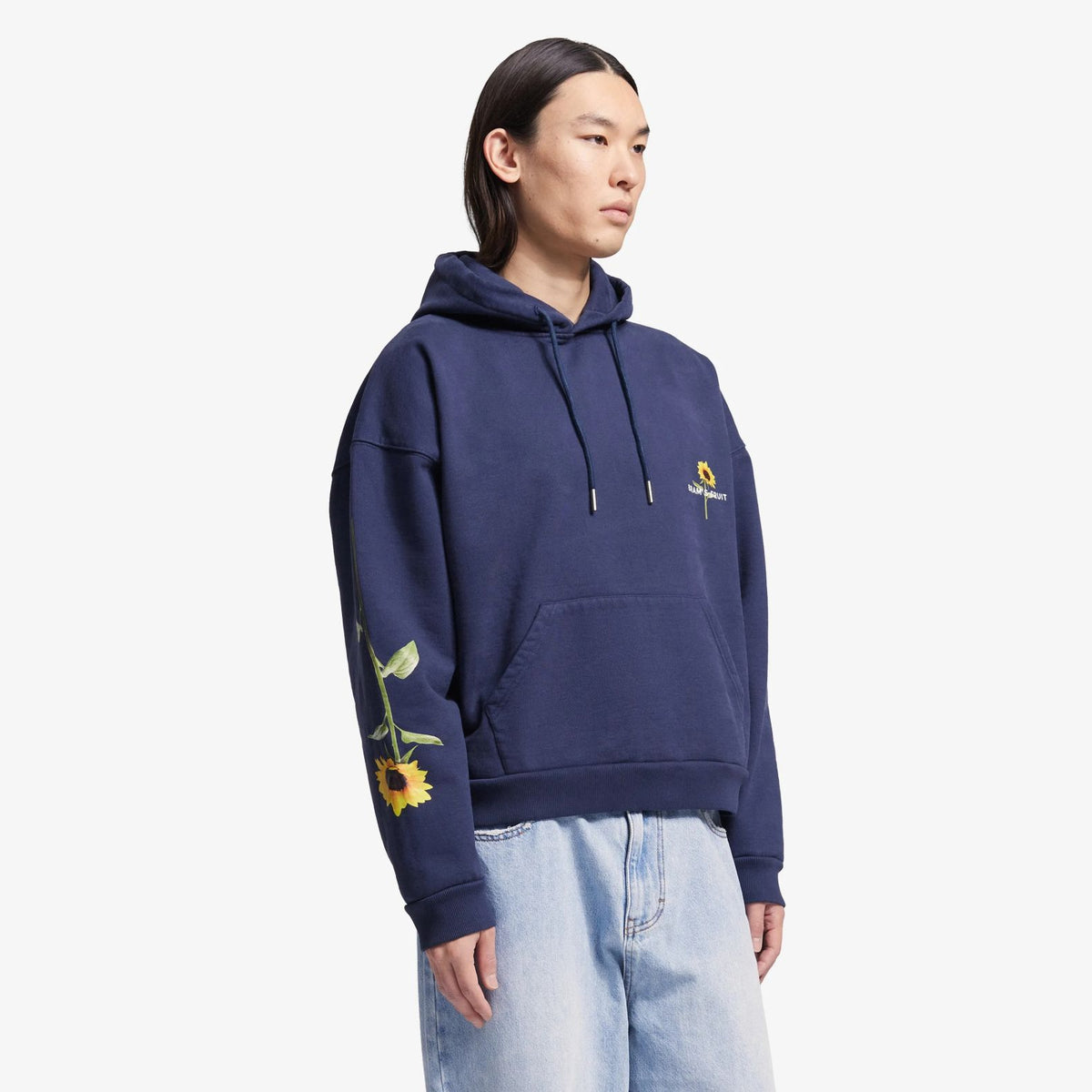 Bram’s Fruit Sunflower Hoodie Mørkeblå
