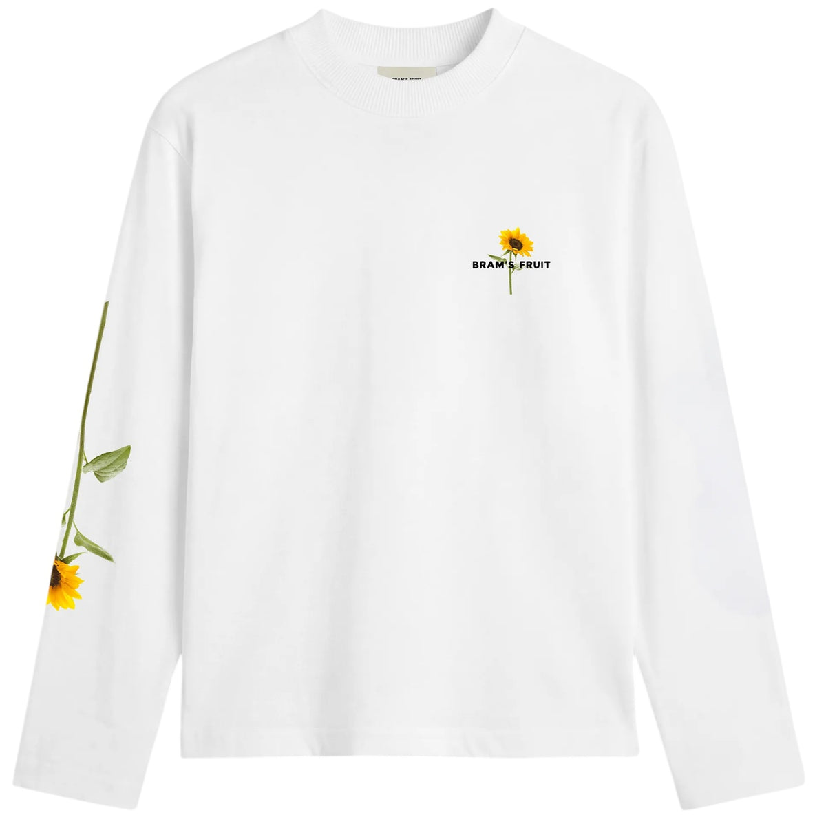 Bram’s Fruit Sunflower langærmet T-shirt Hvid