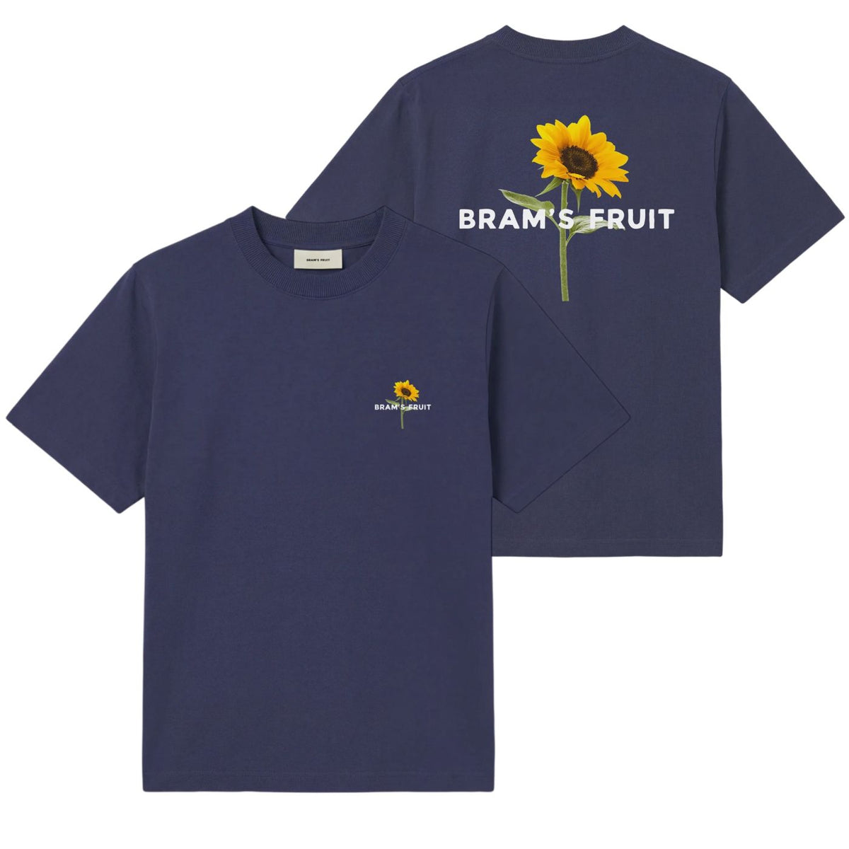 Bram’s Fruit solsikke-T-shirt mørkeblå