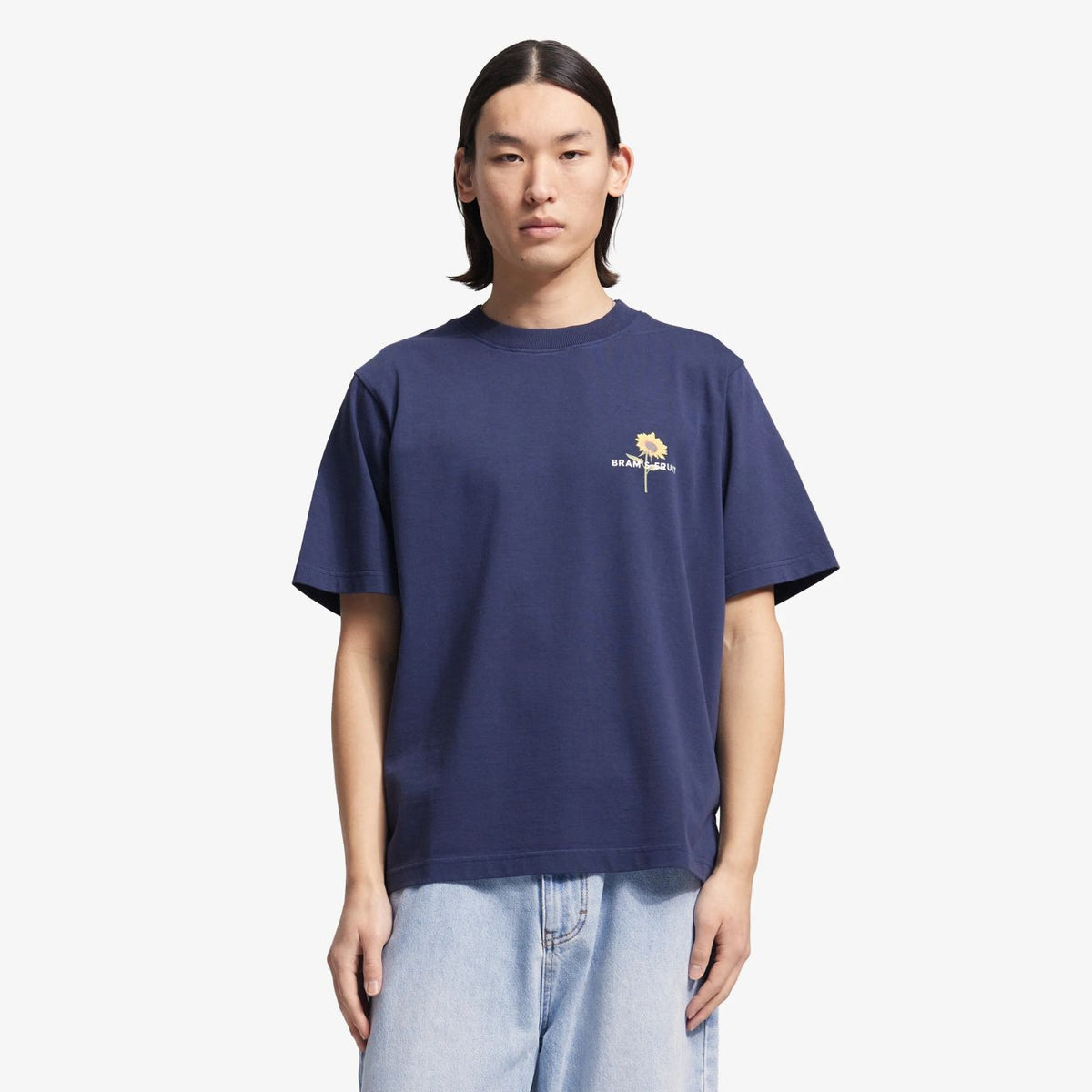 Bram’s Fruit solsikke-T-shirt mørkeblå
