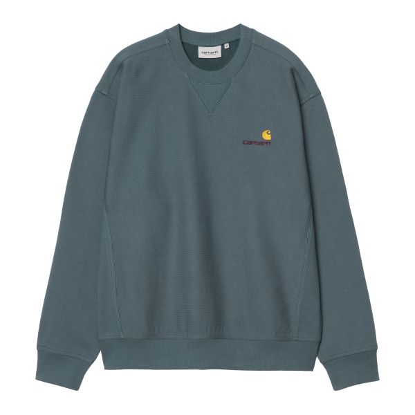 Carhartt WIP American Script Sweater Donker Blauw
