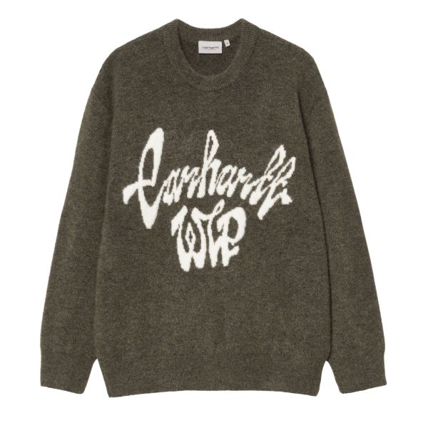 Carhartt WIP Chedda Sweater Donker Groen