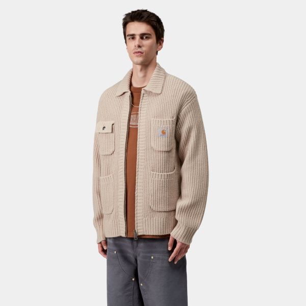 Carhartt WIP Chore Knit Jack Beige