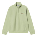 Carhartt WIP Half Zip American Script Sweater Licht Groen