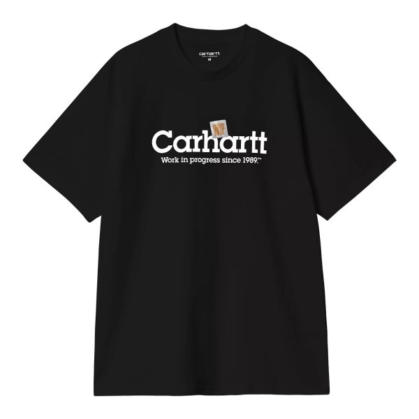 Carhartt WIP Label Script T-shirt Zwart