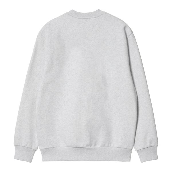 Carhartt WIP Logo Sweater Licht Grijs