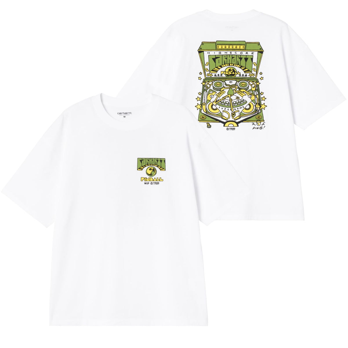 Carhartt WIP Pinball T-shirt Wit