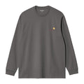 Carhartt WIP American Script langærmet T-shirt antracit