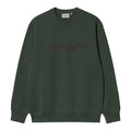 Carhartt WIP Logo Sweatshirt Mørkegrøn