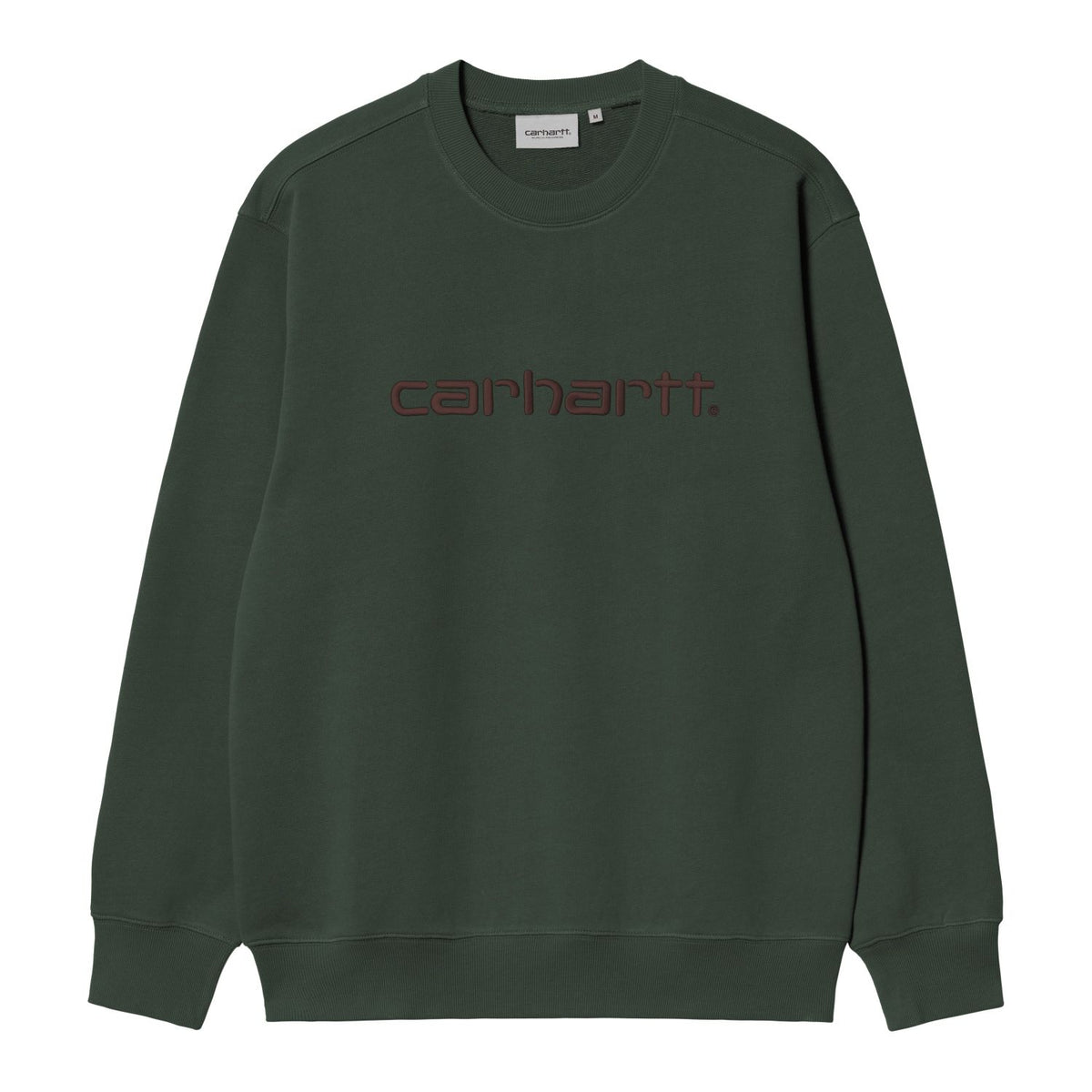 Carhartt WIP Logo Sweatshirt Mørkegrøn