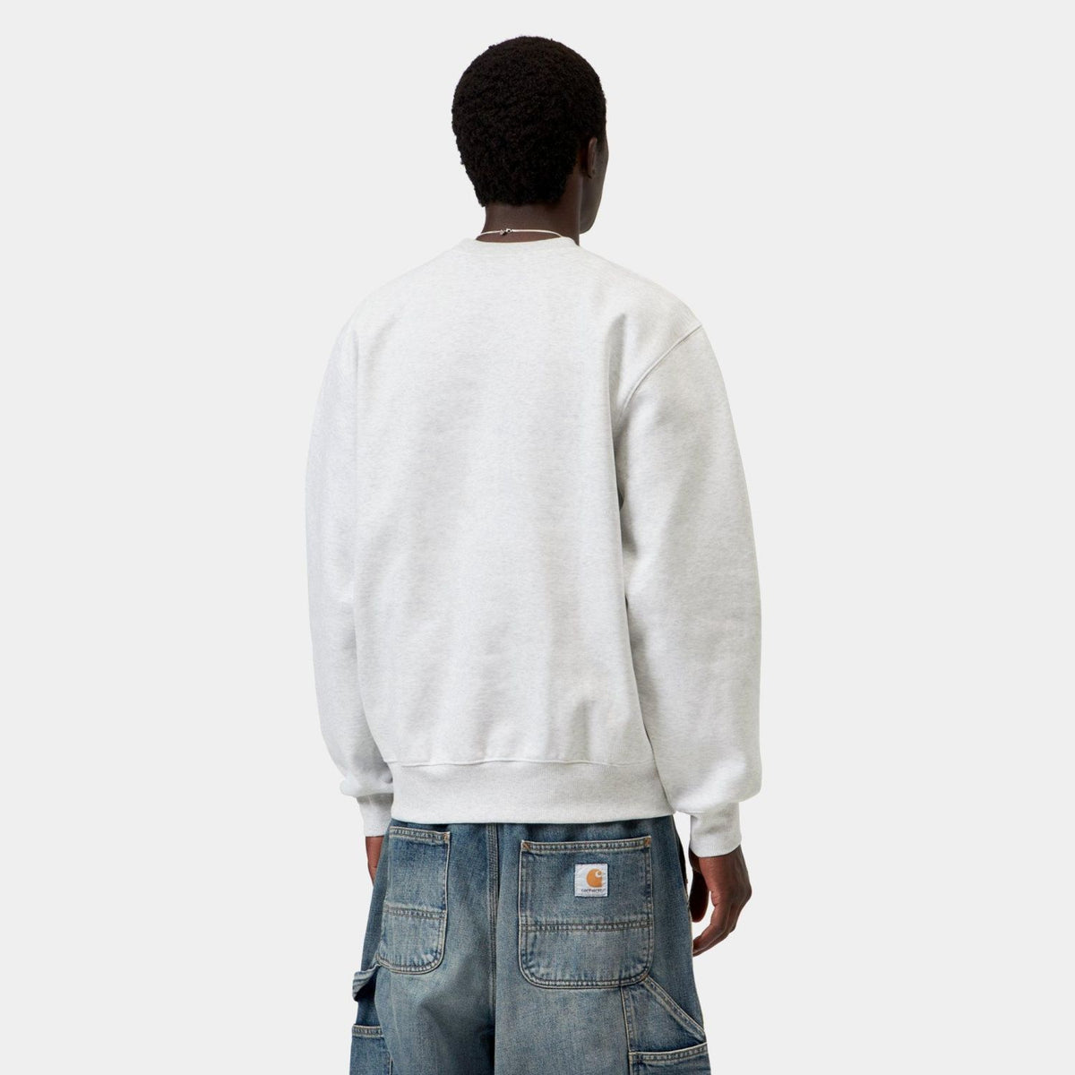 Carhartt WIP Logo Sweater Grå