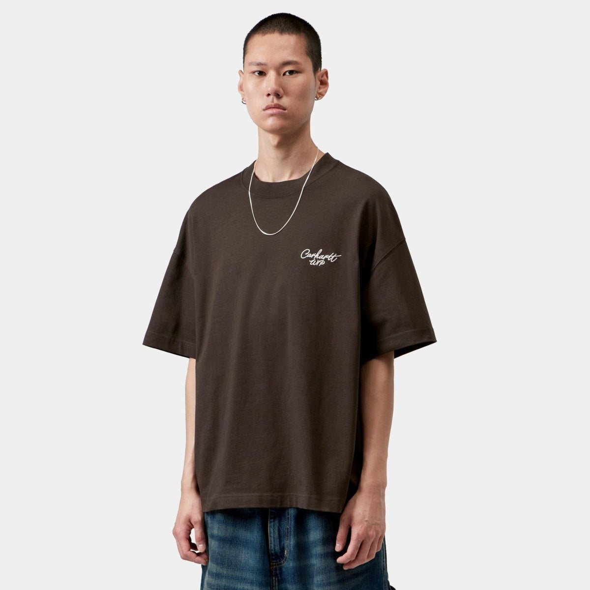 Carhartt WIP Signature Script T-shirt Brun