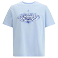 Casablanca Drip Logo T-shirt Licht Blauw