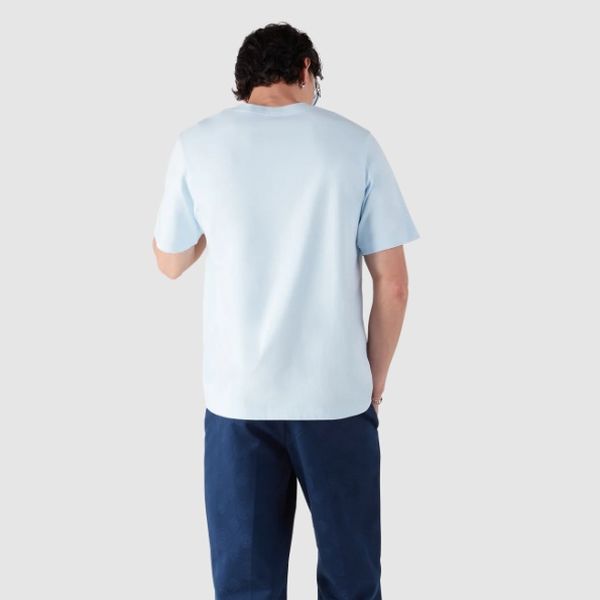 Casablanca Drip Logo T-shirt Licht Blauw