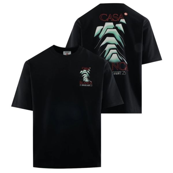 Casablanca Frosty Mountain T-shirt Zwart
