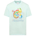 Casablanca Manga Tennis Ball T-shirt Licht Blauw
