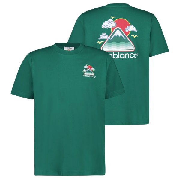 Casablanca Montage Ondulee T-shirt Groen