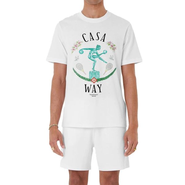 Casablanca Statue En Marbre T-shirt Wit