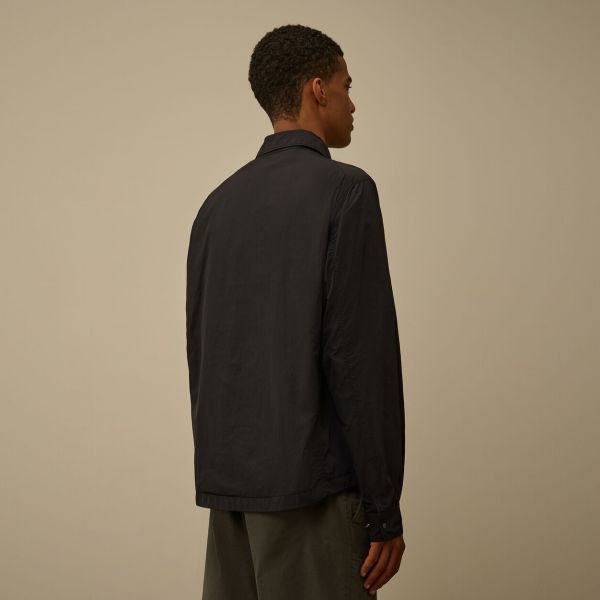 CP Company Chrome-R Lens Zipped Overshirt Navy