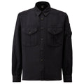 CP Company Cotton Linen Overshirt Navy