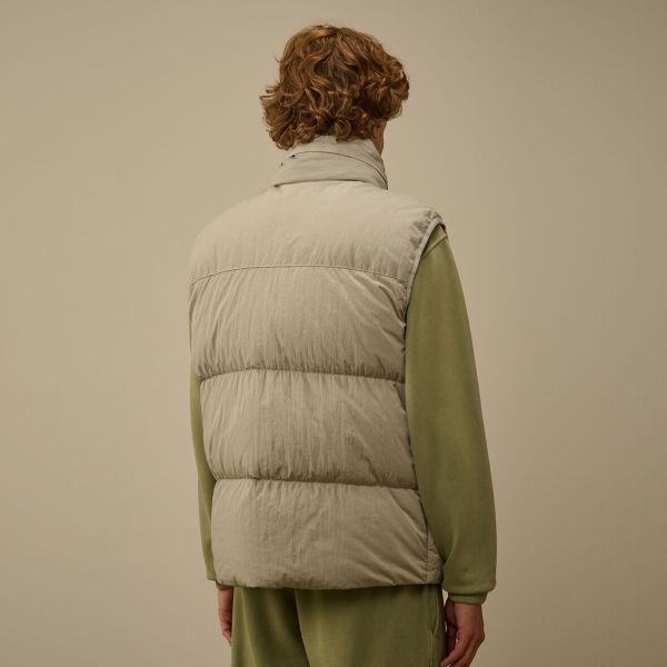 CP Company Eco-Chrome R Mixed Bodywarmer Beige