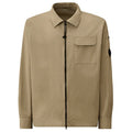CP Company Gabardine Zipped Overshirt Beige