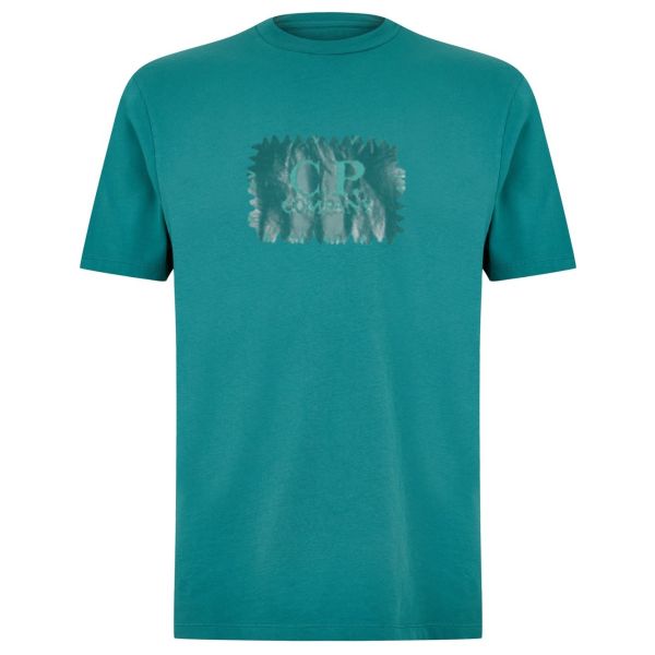 CP Company Label T-shirt Turquoise