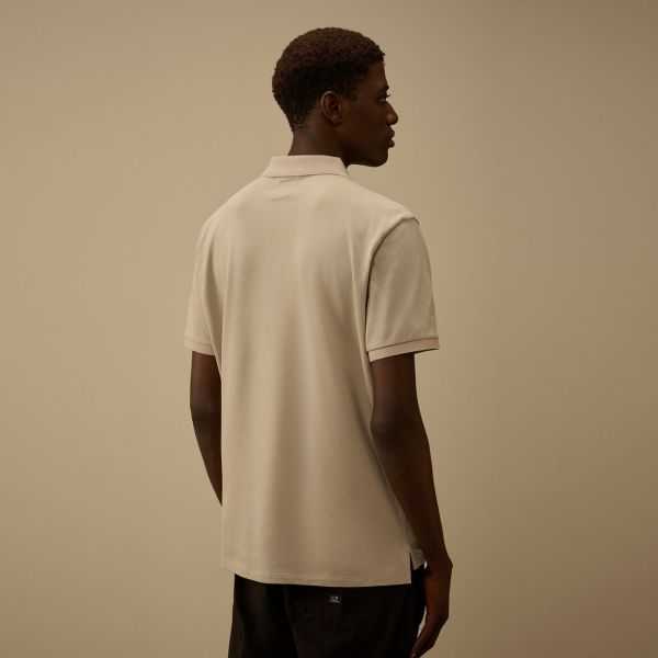 CP Company Stretch Piquet Polo Beige