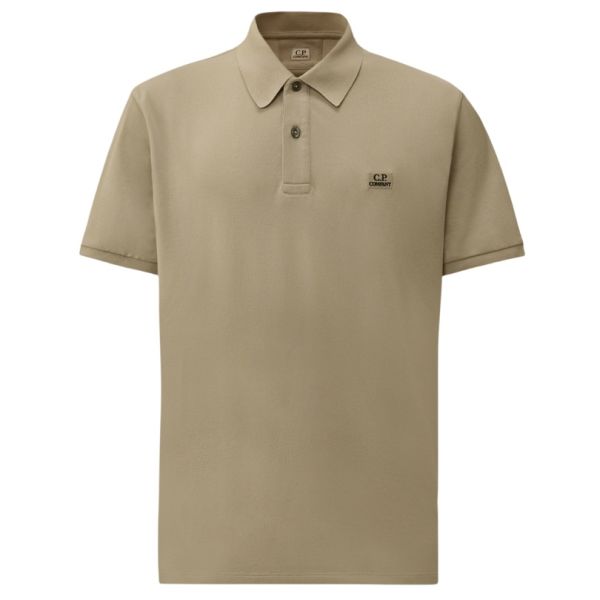 CP Company Stretch Piquet Polo Beige