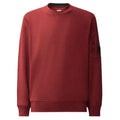 CP Company Diagonal Raised Fleece Lens Sweater Rood