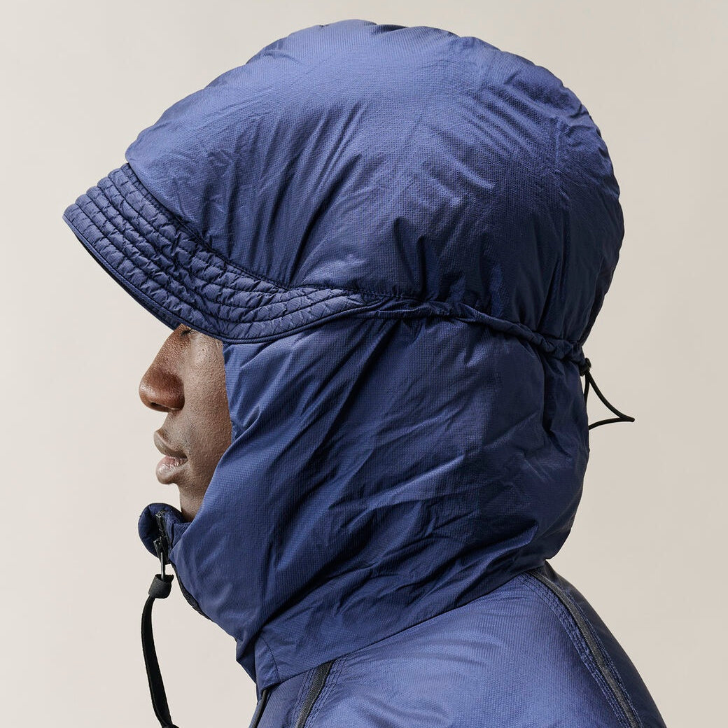 CP Company Down Shield Lens Hooded Puffer Donker Blauw