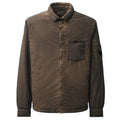 CP Company Flatt Nylon Lens Re-Colour Overshirt Brun