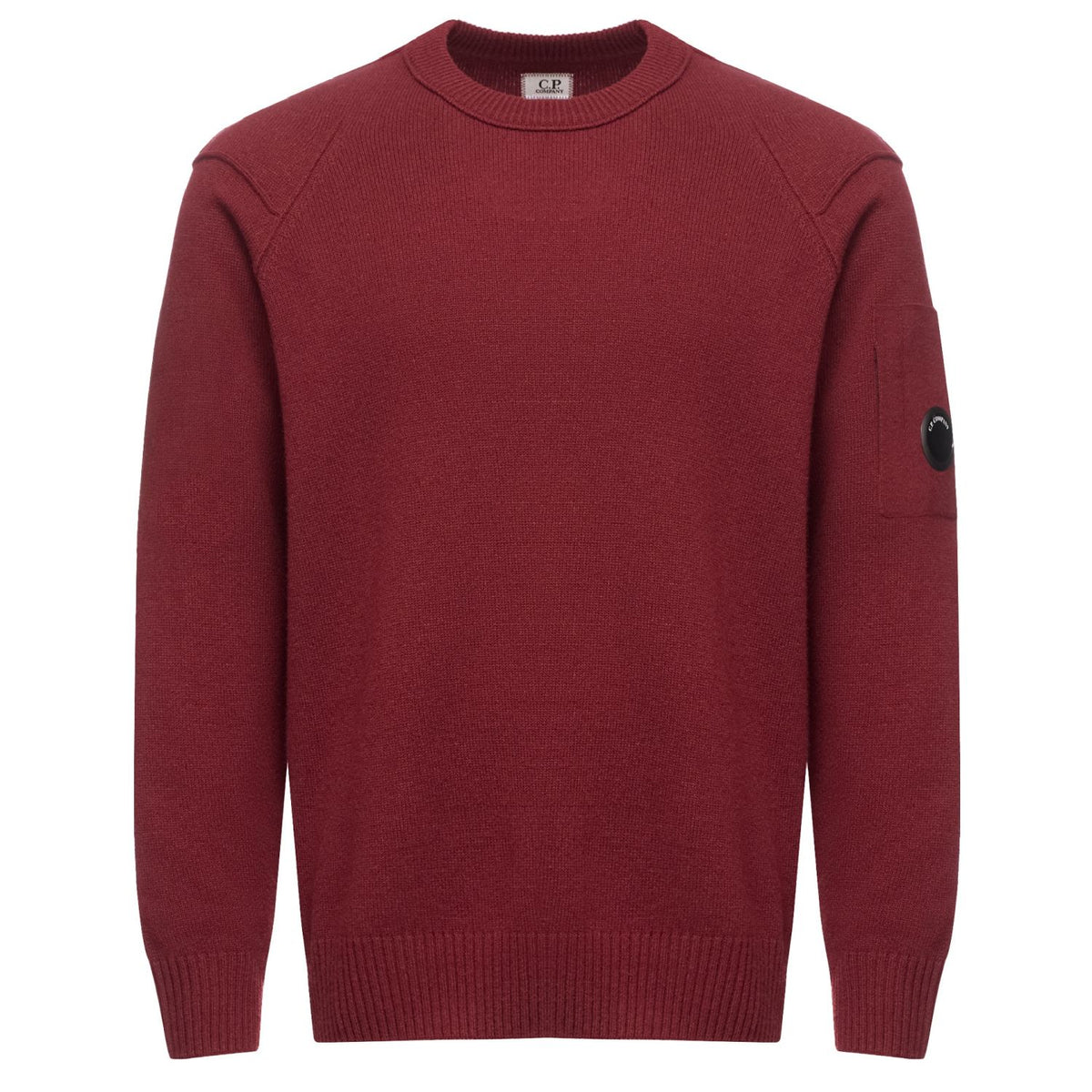 CP Company Lambswool GRS Knit Sweater Rood