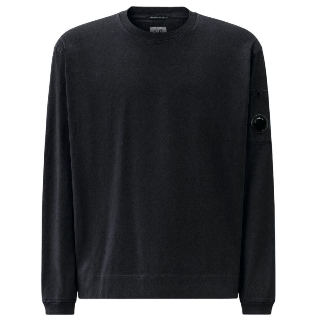 CP Company Merceriseret Twisted Langærmet T-shirt Sort