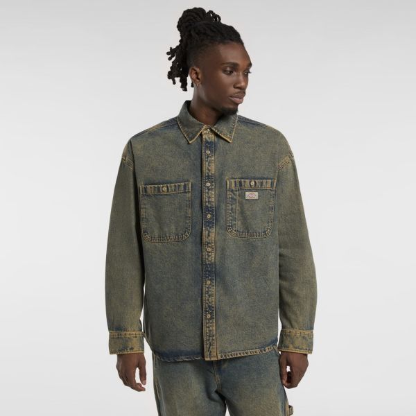 Dickies Houston Spijkerjas Blauw/Geel
