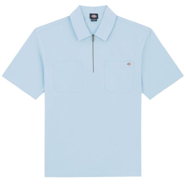 Dickies Ranch Quarter Zip Overhemd Licht Blauw