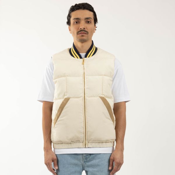 Drôle De Monsieur Bodywarmer Off White/Blauw