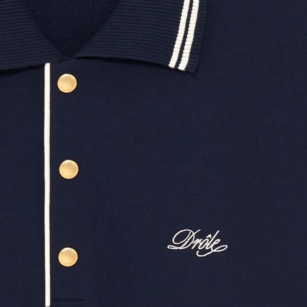 Drôle De Monsieur Drôle Polo Sweater Navy