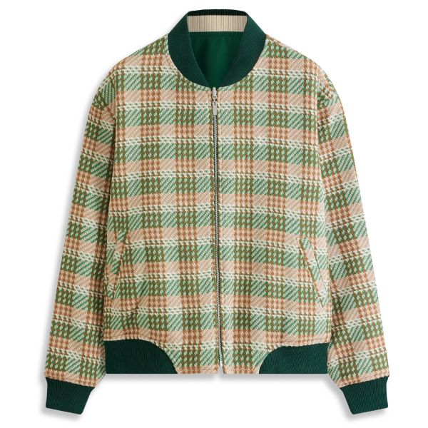 Drôle De Monsieur Le Teddy Reversible Vest Groen