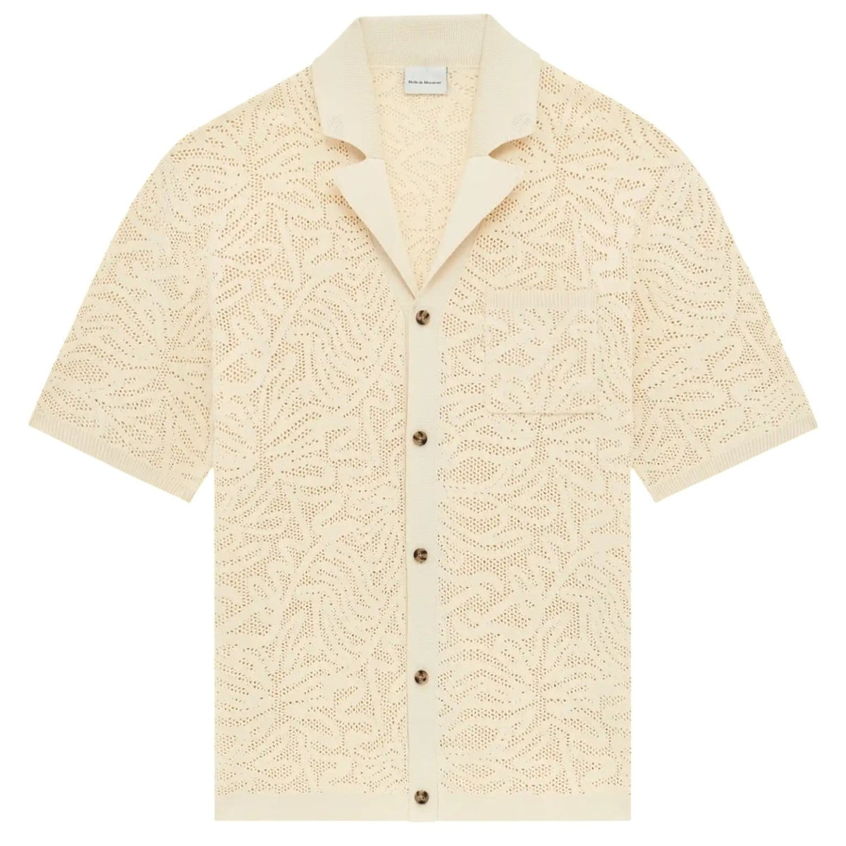 Drôle De Monsieur Maille Dentelle Overhemd Off White