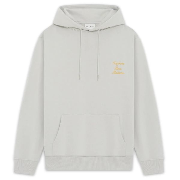 Drôle De Monsieur Slogan Calligraphy Hoodie Grijs